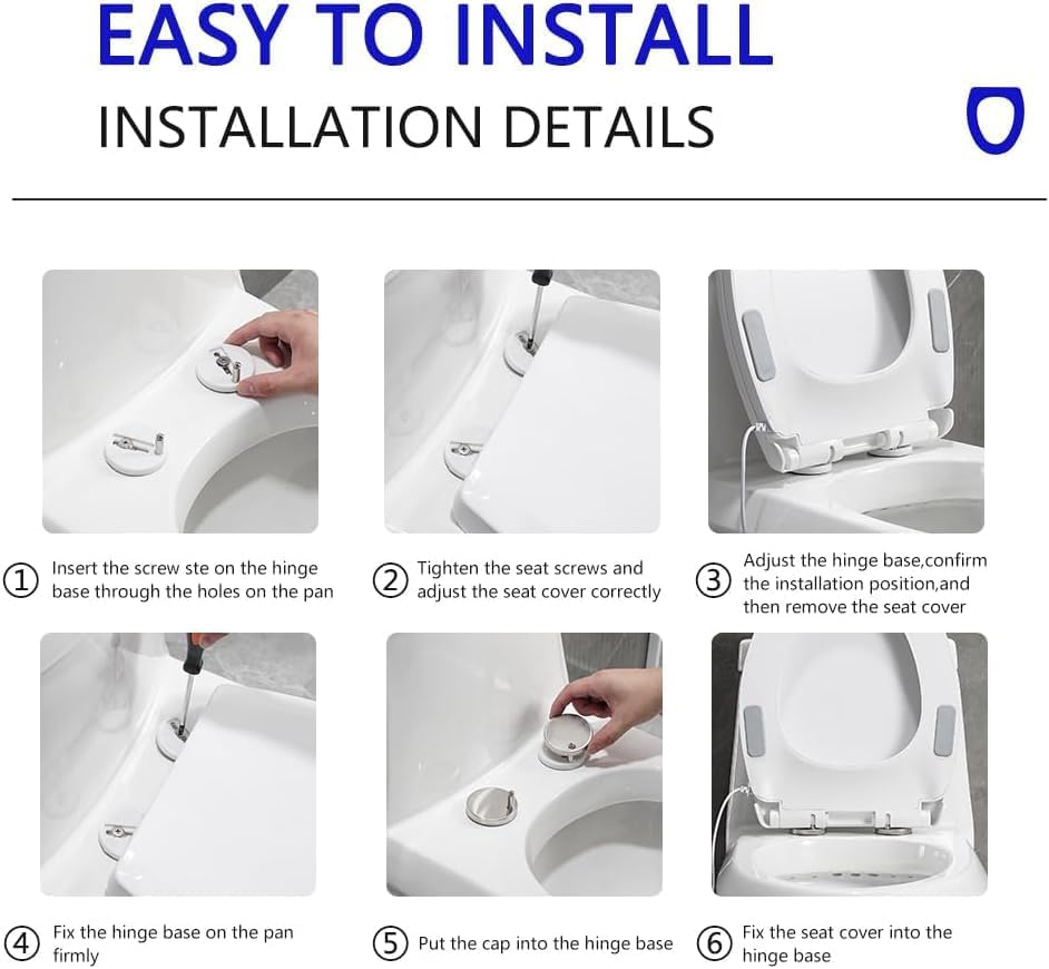 Heated Toilet Seat with Plug-in and Seat Soft Close,New technology for skin feel surface, Easy Installation, (Elongated)